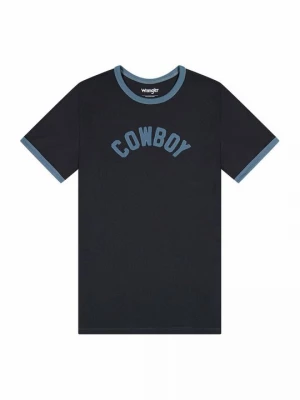 Foto van product T-shirt print Wrangler donkerblauw