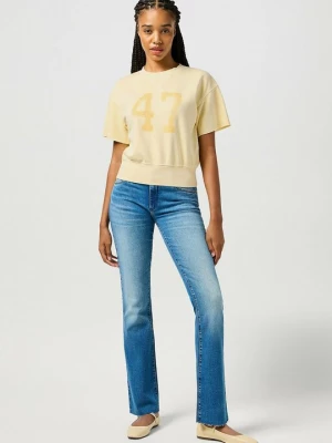 Foto van product T-shirt print Wrangler geel