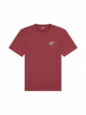 Foto van product T-shirt print Wrangler rood gemêleerd