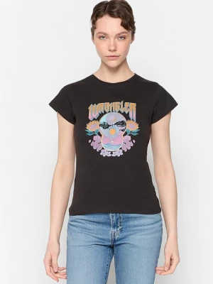 Foto van product T-shirt print Wrangler zwart