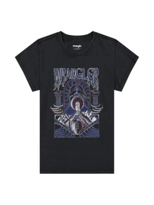 Foto van product T-shirt print Wrangler zwart