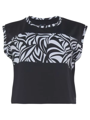Foto van product T-shirt print YOGA CURVES zwart