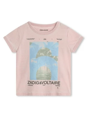 Foto van product T-shirt print Zadig&Voltaire donkerroze