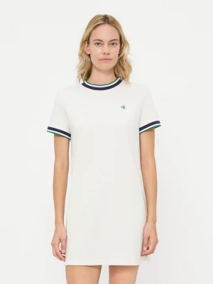 Foto van product T-shirtjurk Calvin Klein Jeans crème