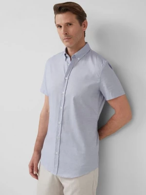 Foto van product Tailored fit: katoenen overhemd met visgraatmotief s.Oliver blauw