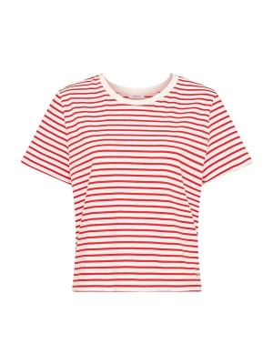 Foto van product Tamaris Shirt 'Edessa' rood / offwhite