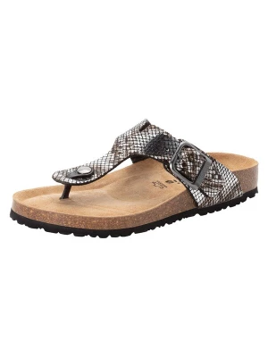Foto van product Tamaris Teenslipper donkerbruin / grijs / zwart / wit