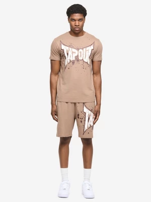 Foto van product Tapout Joggingpak 'Dunlab' bruin / lichtbruin / wit