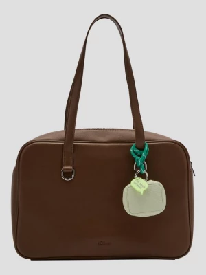 Foto van product Tas met ritsvak en kort hengsel s.Oliver bruin