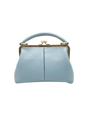 Foto van product Taschenkinder Handtas 'Kleine Olive – Leder Handtasche & Umhängetasche' lichtblauw