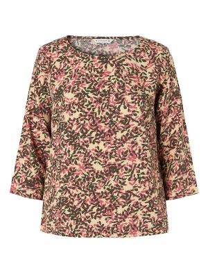 Foto van product TATUUM Blouse 'Afeliami 1' beige / olijfgroen / magenta
