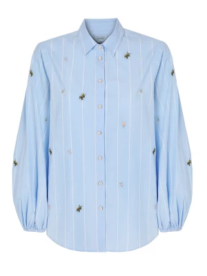Foto van product TATUUM Blouse 'Beeloss 1' lichtblauw / geel / zwart / wit