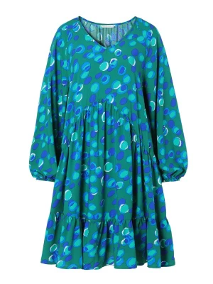 Foto van product TATUUM Jurk 'Soloko' navy / groen / jade groen / wit