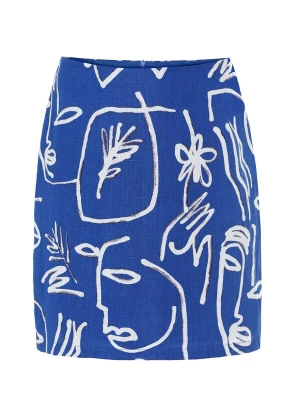 Foto van product TATUUM Rok 'Gerdis 1' blauw / wit