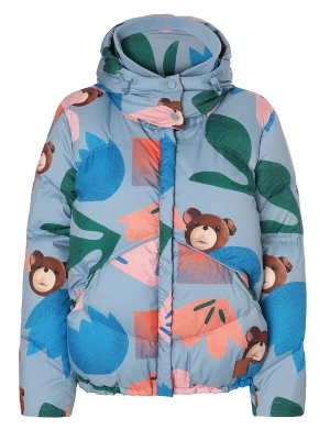 Foto van product TATUUM Winterjas 'Precjonko' lichtblauw / chocoladebruin / smaragd / abrikoos