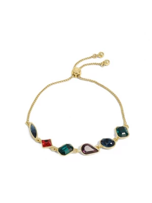 Foto van product Ted Baker Armband 'JULIET' goud / smaragd / cyclaam / rood