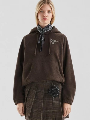 Foto van product Teddy fleece hoodie QS bruin