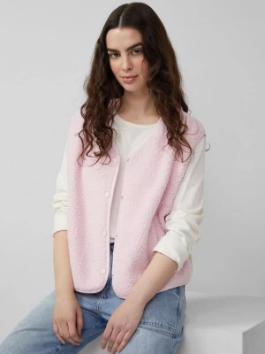 Foto van product Teddy gilet met steekzakken s.Oliver roze