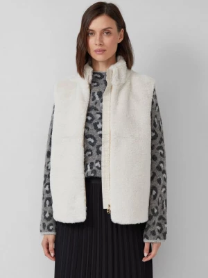 Foto van product Teddy pluche vest met opstaande kraag s.Oliver crème