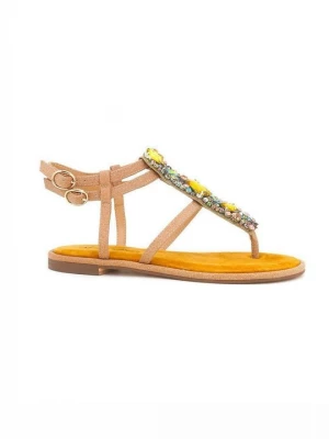 Foto van product Teensandalen Alma en Pena mosterdgeel