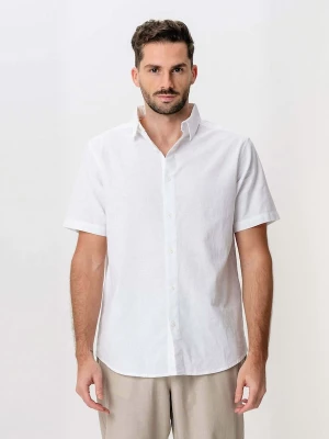 Foto van product TEESHOPPEN Overhemd ' Linen Blend ' wit