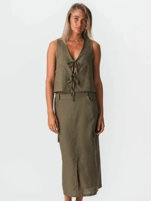 Foto van product TEESHOPPEN Rok ' Hør ' groen