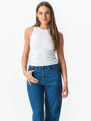 Foto van product TEESHOPPEN Top ' Ribbed ' wit