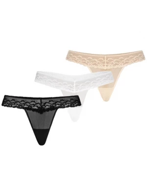 Foto van product TEYLI String 'Leo' beige / zwart / wit