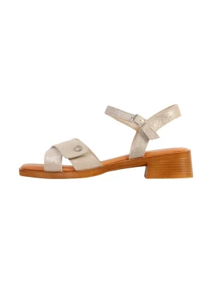 Foto van product The Divine Factory Sandaal 'Alénoa-Sandalen aus Leder mit Absatz' goud