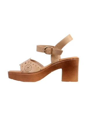 Foto van product The Divine Factory Sandaal 'Sandalen mit Absatz' beige