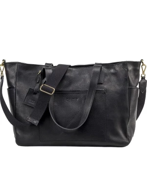 Foto van product THE DUST COMPANY Shopper 'Leather Tote Black Fifth Avenue Collection' zwart