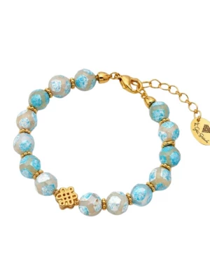 Foto van product THE GEM STORIES JEWELRY Armband 'Agate Picasso' lichtblauw