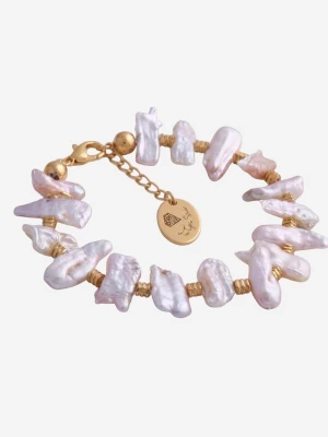 Foto van product THE GEM STORIES JEWELRY Armband 'Mother of Pearl Sticks Bracelet' wit