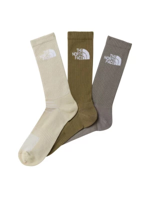 Foto van product THE NORTH FACE Sportsokken 'Multi Sport Cush' sand / stone grey / olijfgroen / wit