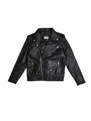 Foto van product THE ODDS Tussenjas 'Carbon Matte Leather Jacket Men / LMTD Edition' zwart