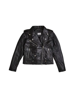 Foto van product THE ODDS Tussenjas 'Carbon Matte Leather Jacket Women / LMTD Edition' zwart