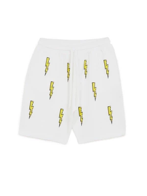 Foto van product The Rad Black Kids Broek 'Speed Bolt Shorts' wit