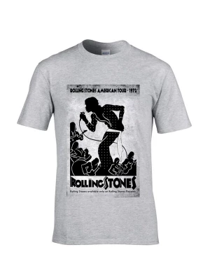 Foto van product THE ROLLING STONES Shirt 'Rolling Stones American Tour 1972 Silhouette T-Shirt' grijs