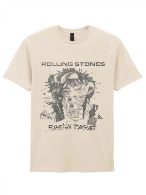Foto van product THE ROLLING STONES Shirt 'Rolling Stones Foreign Tongues Art Tracks T-Shirt' natuurwit