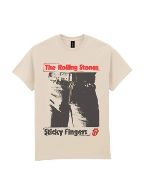 Foto van product THE ROLLING STONES Shirt 'Rolling Stones Sticky fingers Tongue T-Shirt' beige