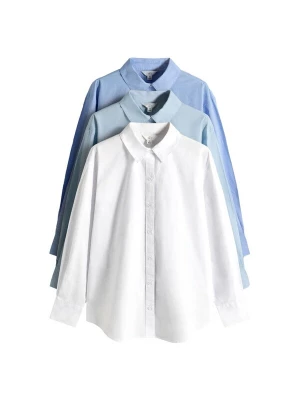 Foto van product The Set Blouse lichtblauw / lichtgroen / wit