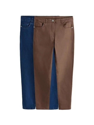 Foto van product The Set Jeans blauw denim / karamel