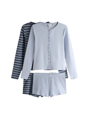 Foto van product The Set Korte pyjama navy / duifblauw / offwhite
