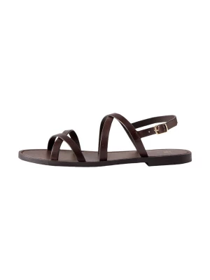 Foto van product The Set Sandalen met riem donkerbruin