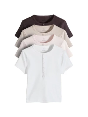 Foto van product The Set Shirt beige / donkerbruin / pastelroze / wit