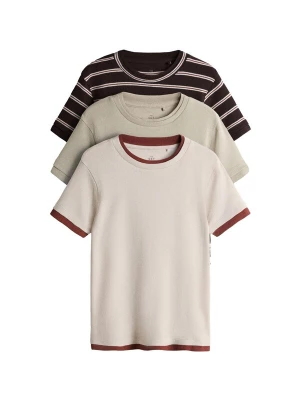Foto van product The Set Shirt beige / kaki / aubergine / wit
