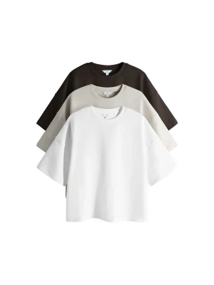 Foto van product The Set Shirt chocoladebruin / taupe / wit