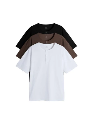 Foto van product The Set Shirt donkerbruin / zwart / wit