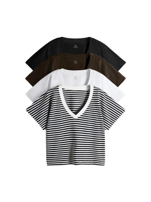 Foto van product The Set Shirt donkerbruin / zwart / wit