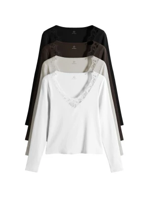 Foto van product The Set Shirt ecru / bruin / taupe / zwart